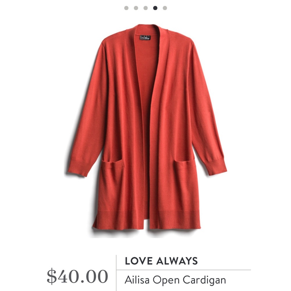 Orange 2 pocket Cardigan